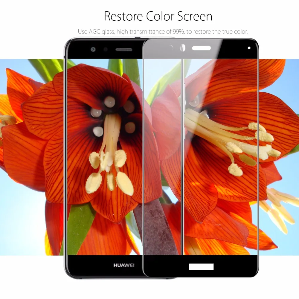 3D полное покрытие экрана протектор Закаленное стекло для huawei P10 P9 Nova Plus Ascend P10 Lite mate 9 Honor 8 6X сотовый телефон Пленка чехол