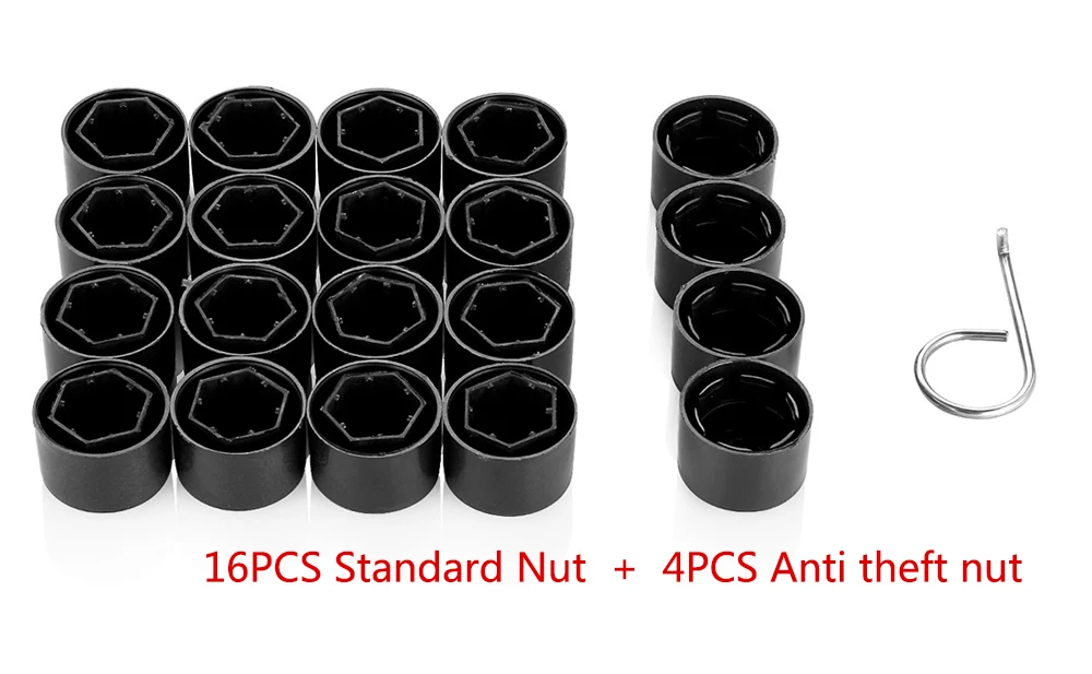 20 шт. болт колеса автомобиля крышка стандартная или Противоугонная для POLO Tiguan Passat