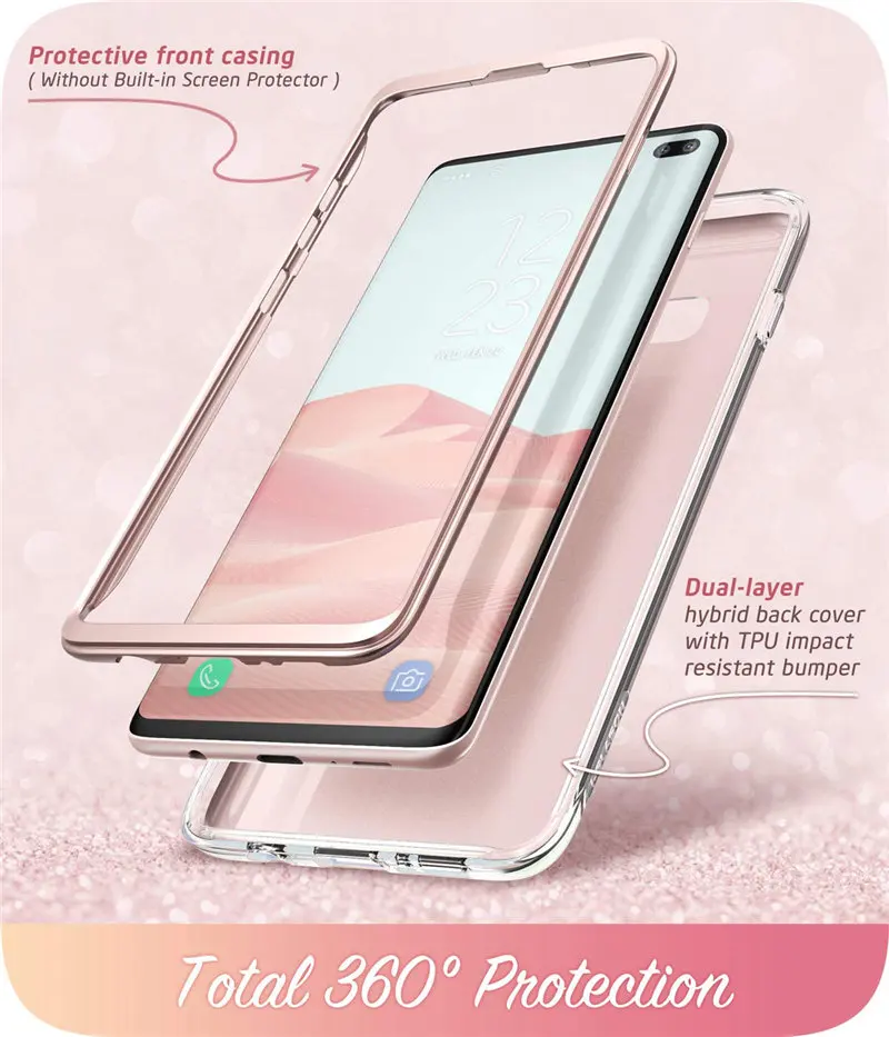 Для samsung Galaxy S10 Plus чехол 6,4 дюймов i-Blason Cosmo полный корпус блестящий чехол под мрамор чехол без встроенной защитной пленки