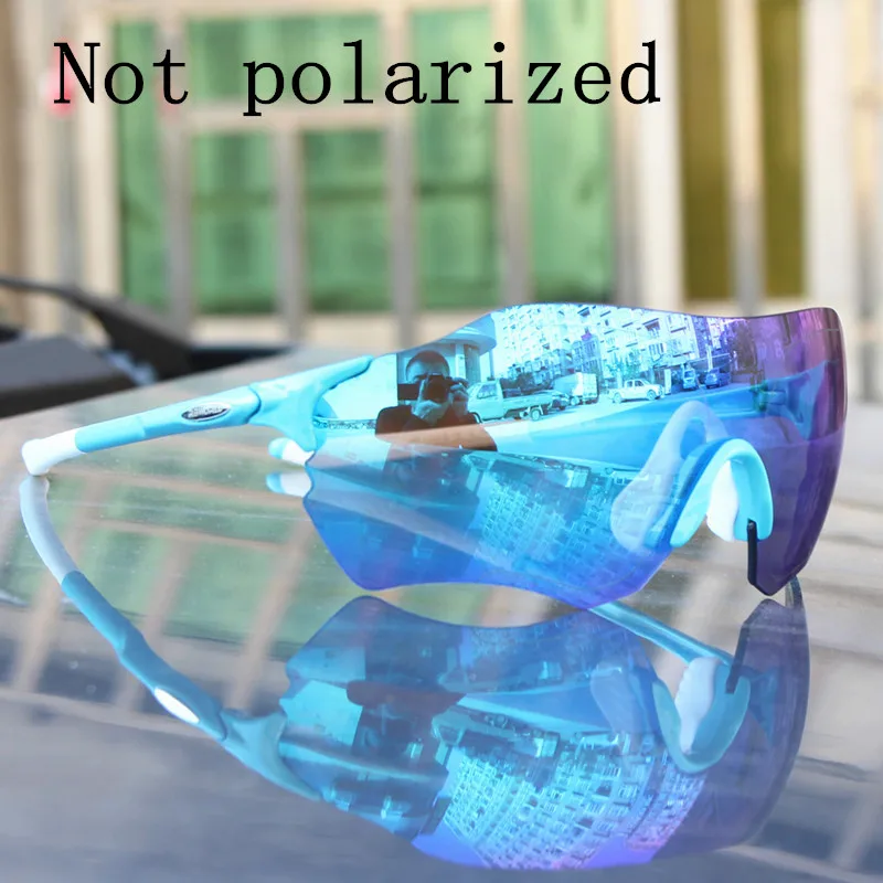 1 pc lens Evzero полноцветные линзы поляризованные TR90 спортивные очки мужские MTB горная дорога велосипедные очки солнцезащитные очки для бега рыбалки - Цвет: 1 pc lens