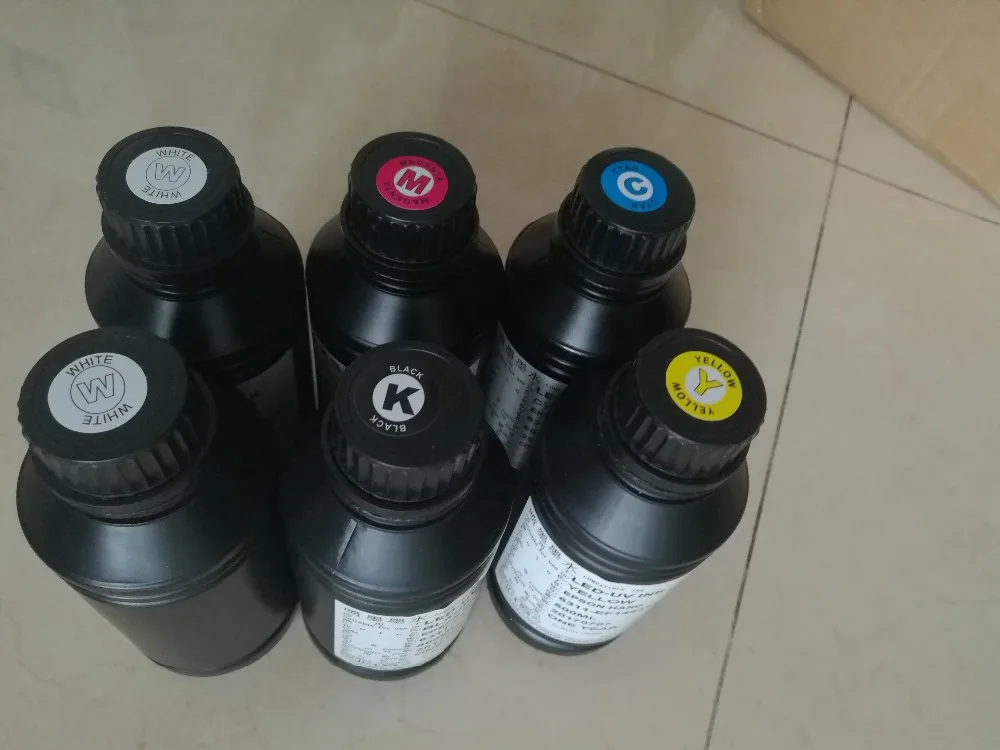 Super quality with embossed printing effect L800 UV printer 500ml*6color /set ink included | Компьютеры и офис