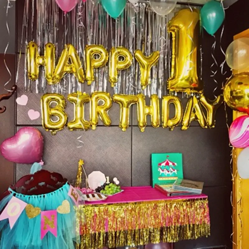 32 дюйма номер воздушный шар из фольги День рождения украшения для детей и