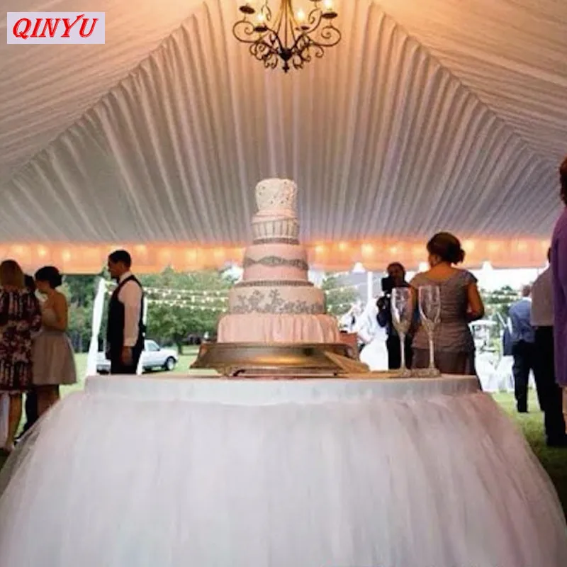 Тюль из прозрачной марлевой ткани 48 см x 5 м|wedding party decoration|wedding partyparty decoration |