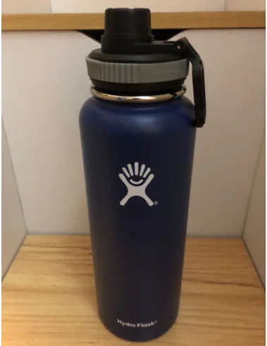 40oz Navy Blue 32 унц./40 унц. Гидро теплоизолированная колба из нержавеющей стали Спорт Бутылочка с широким горлом с аэратор - Цвет: 40oz Navy Blue