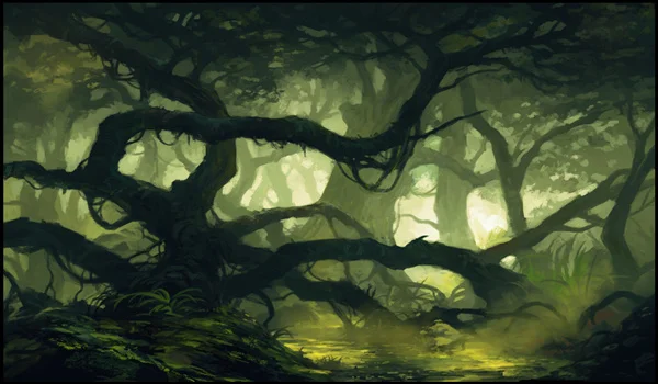 Игровой коврик для игр в волшебные карты игровой виде маны леса настраиваемый