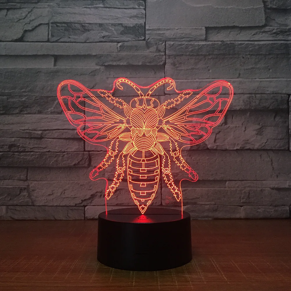 2018 Новый Бабочка 3d светильник светильники Красочные ночника Usb Питание сенсорный