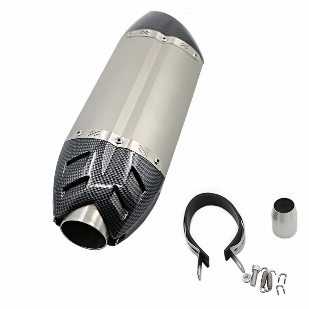 Углеродное волокно 51 мм труба глушителя для Yamaha YZF R6 1999 2002 XT 660 X/R 2004 2016 TDM 900 2014 MT10