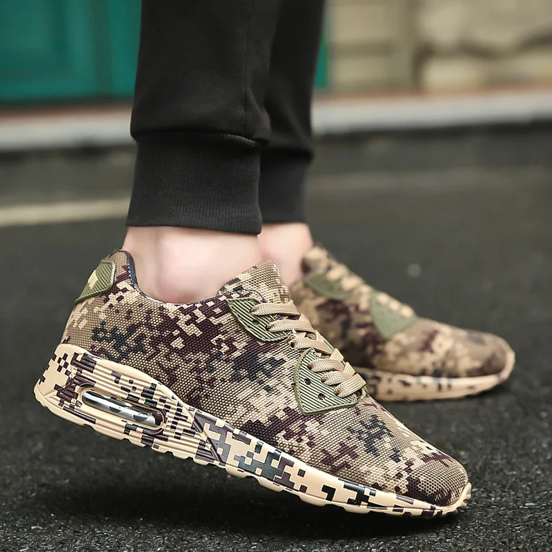 New Unisex Camouflage Men Casual Shoes Spring Autumn Lace-up Lightweight Couple Canvas Plus size 36-46 | Обувь