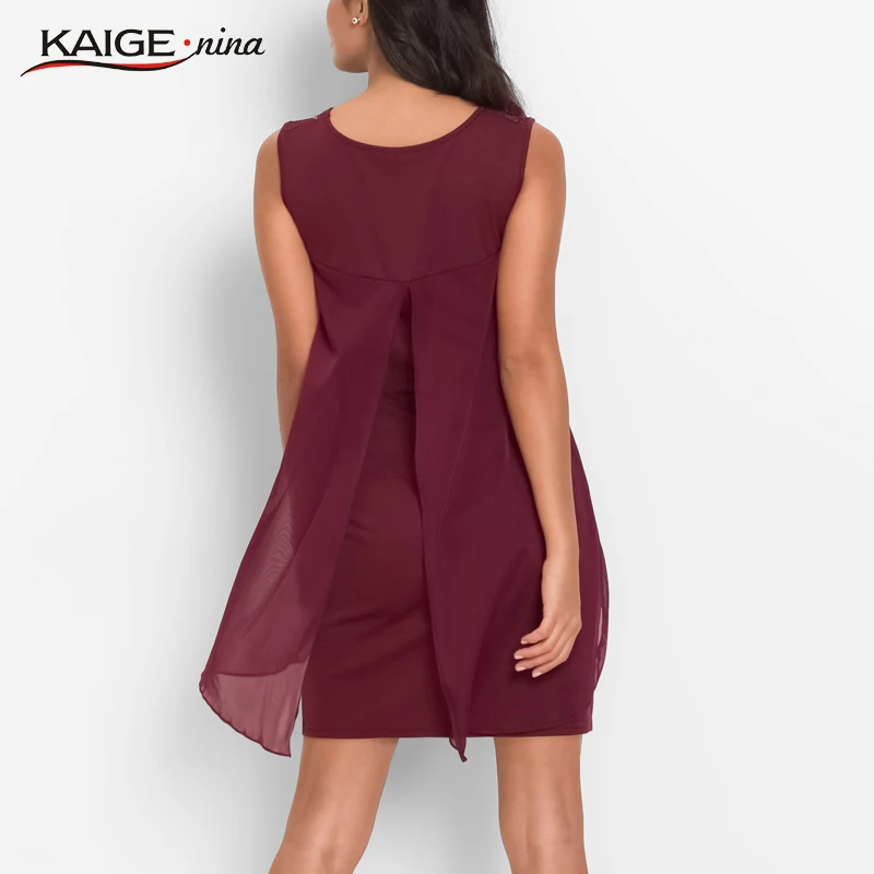 Летнее модное сексуальное однотонное мини-платье Вечерние платья Лидер продаж