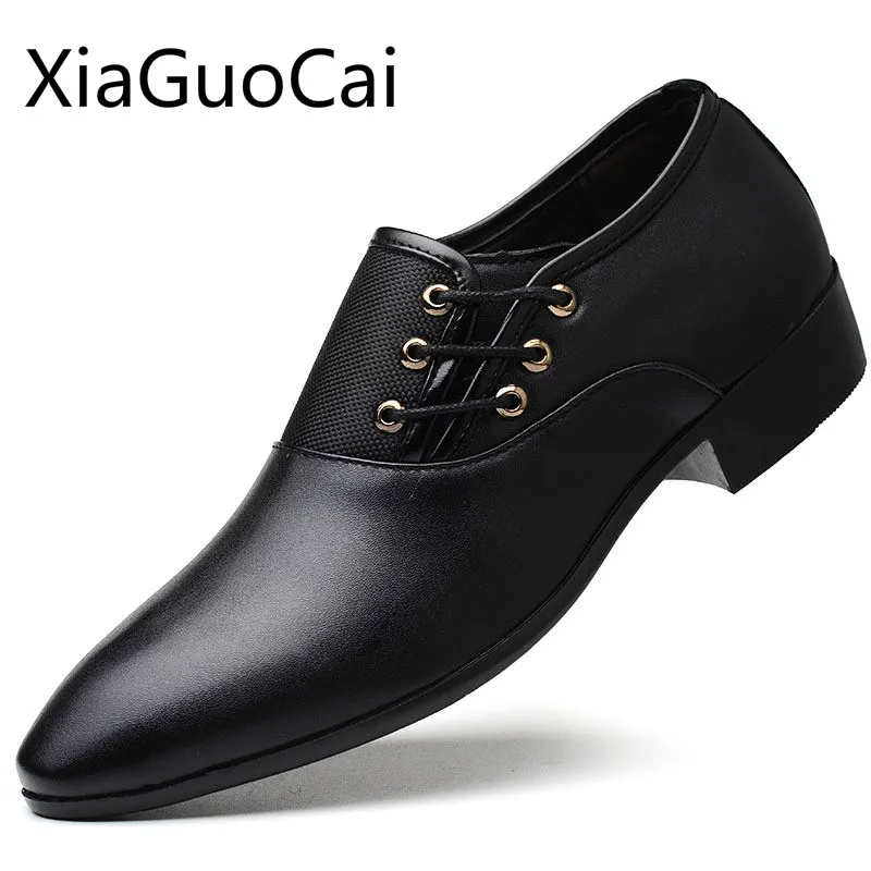 

Big Size 47, 48 High Quality Men Fashion Dress Shoes Pointed Toe Pu Leather Formal Shoes Spring and Autumn Business Shoes