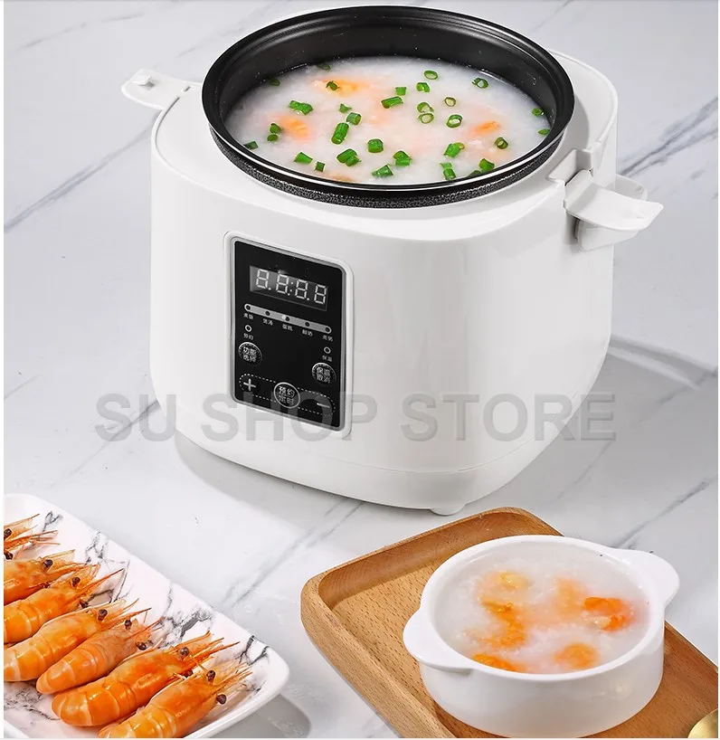 Мини рисоварка 2 л небольшая Пароварка многофункциональная кастрюля для