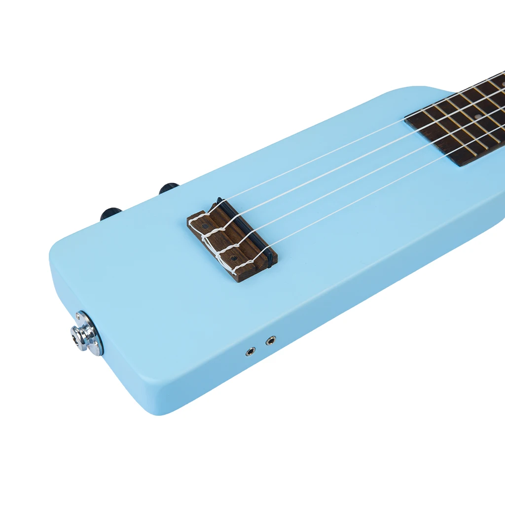 Укулеле синее электрическое бесшумное 23 дюйма|Укулеле| |