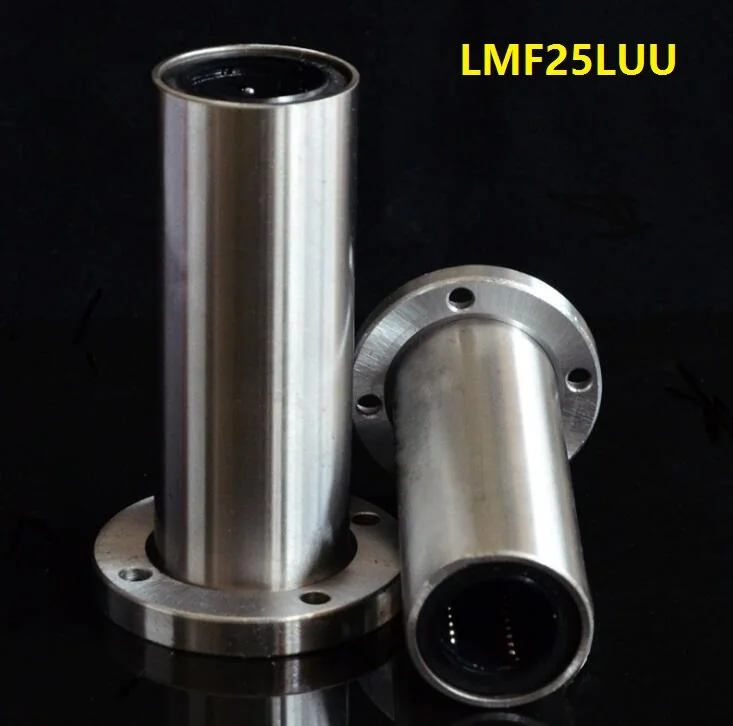 

20 шт./лот LMF25LUU 25 мм 25*40*112 мм Длинный тип, круглый фланец, линейные шарикоподшипники, втулка