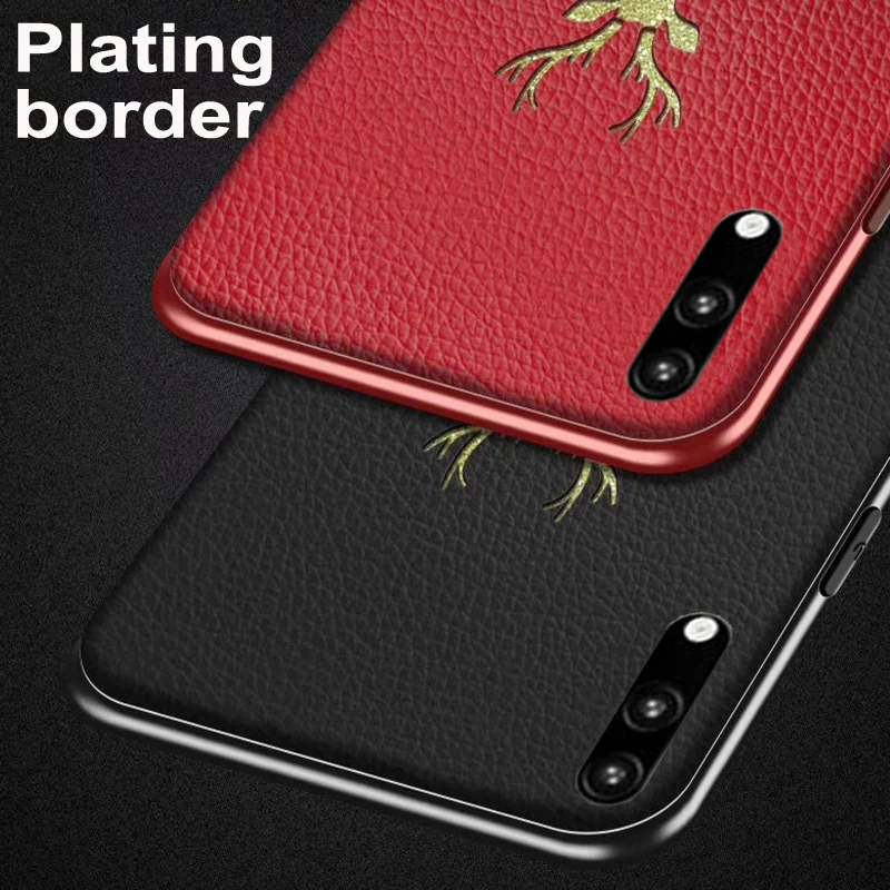 For Huawei P20 Case Plating border leather Soft phone case P20Pro Pro Cover Glitter deer EML-AL00 CLT-AL00 cases | Мобильные