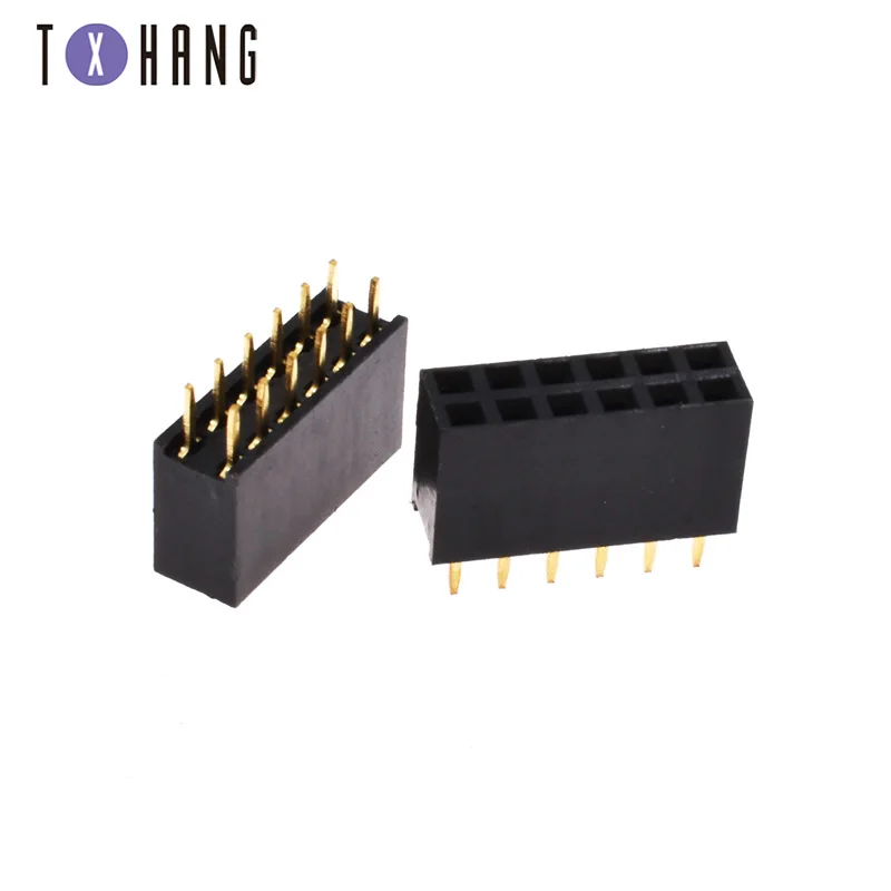 10 шт. 2 54 мм двухрядная гнездовая плата 3 40P PCB штырьковый разъем коннектор для Arduino 4