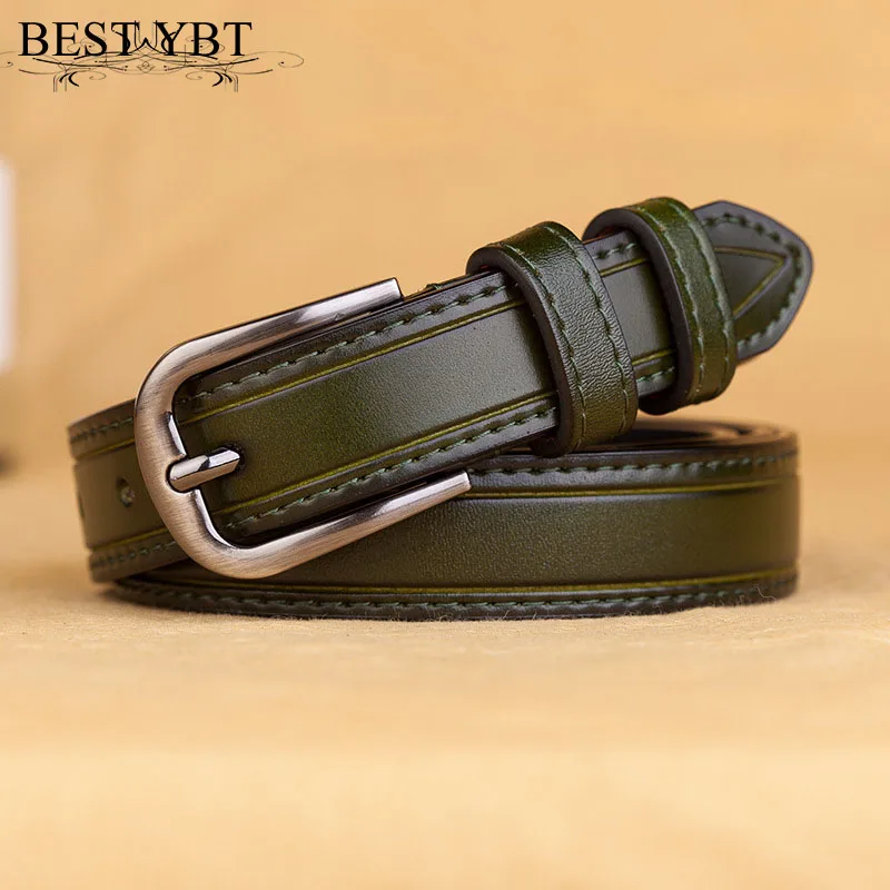 

Best YBT Women belt high quality Imitation leather Alloy pin buckle belt trend casual business affairs Women cowboy belt
