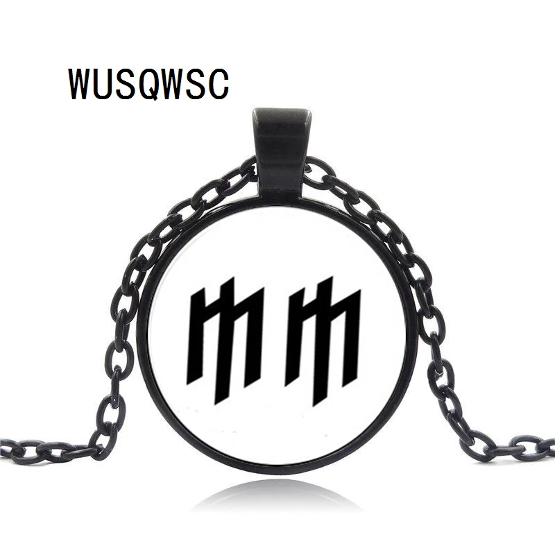 WUSQWSC новое ожерелье Мэрилин Мэнсон стекло мм логотип кулон ювелирные изделия