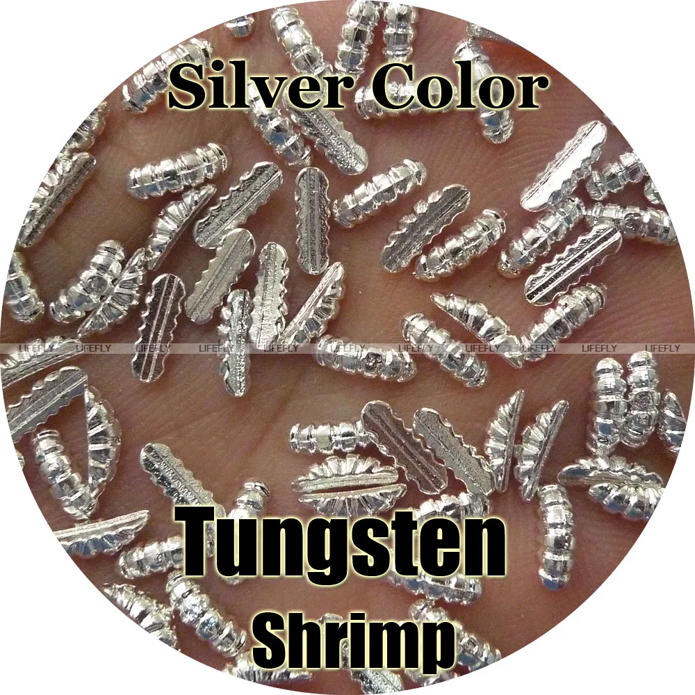 

Silver Color / 100 Tungsten Shrimp Body, Scud Shell, Fly Tying, Fishing
