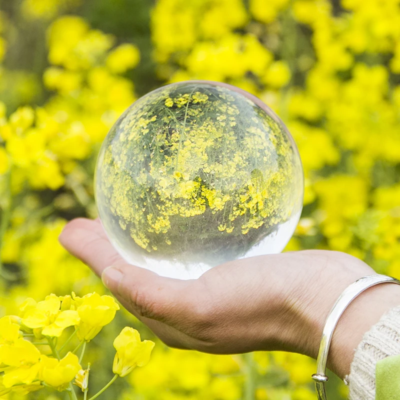 

60cm/70cm/80cm Clear Glass Crystal Ball Feng Shui Photography Crystal Ball Room Decoration Home Decor Gift Crafts Balls Gift