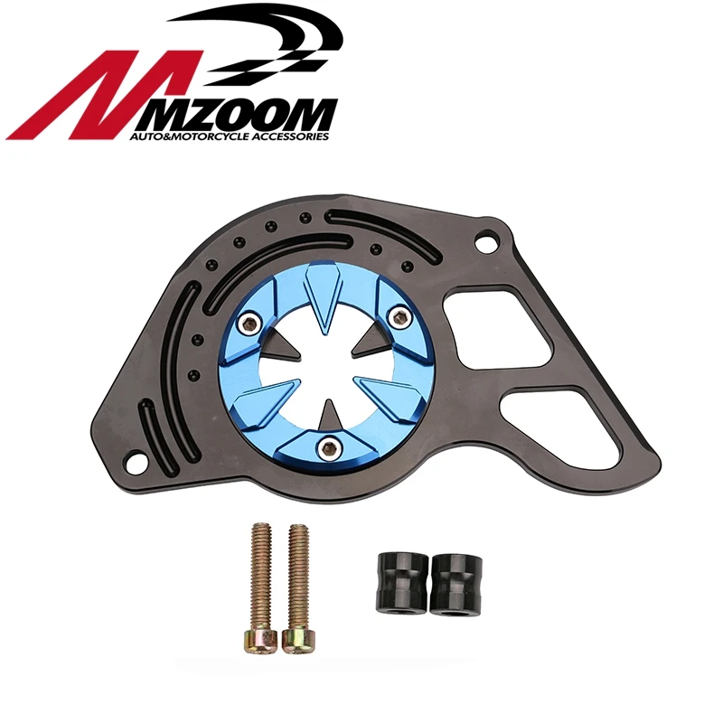 Mozzm-мотоцикл Запчасти двигателя передней звездочки цепи гвардии чехол Черный