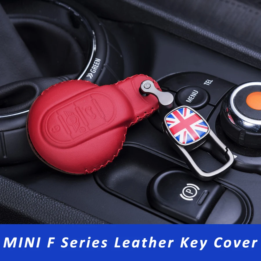 Автомобильный стильный мини кожаный чехол для ключей без ключа с дистанционным