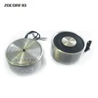 Круглый Электромагнит P3418 из нержавеющей стали постоянного тока, электроудерживающая сила 18 кг 12 В 24 В