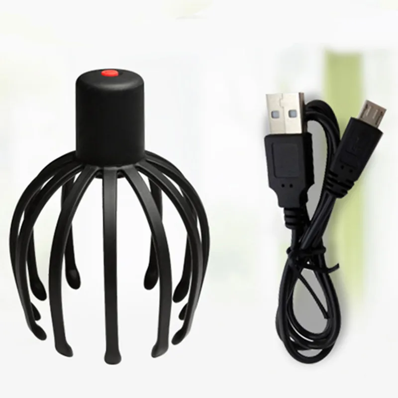USB Электрический массажер для кожи головы массажер-Осьминог акупунктурный массаж головы Вибрационный массажер для снятия усталости снятие стресса