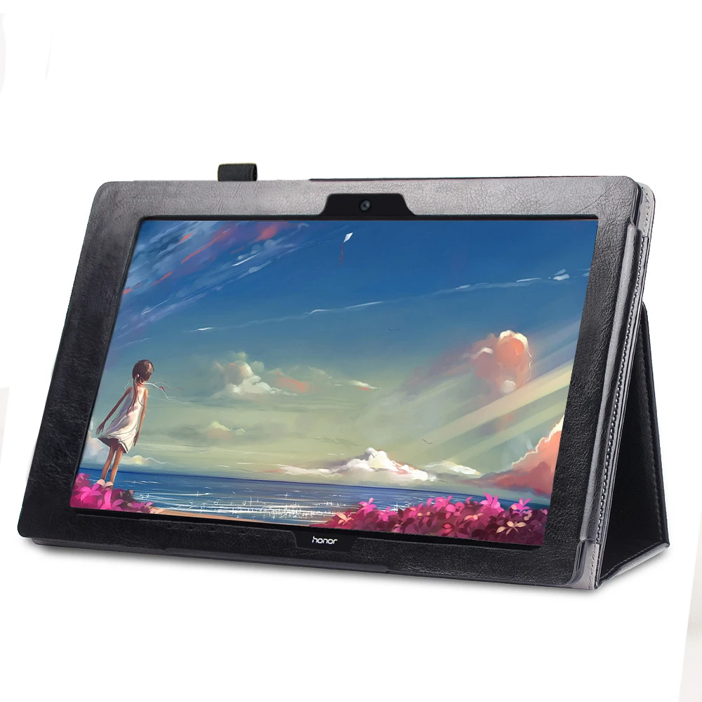 Защитный чехол из искусственной кожи чехол с ремешком на руку для huawei MediaPad T3 9,6 AGS-W09/AGS-L09 для 10 планшетов+ Бесплатный подарок