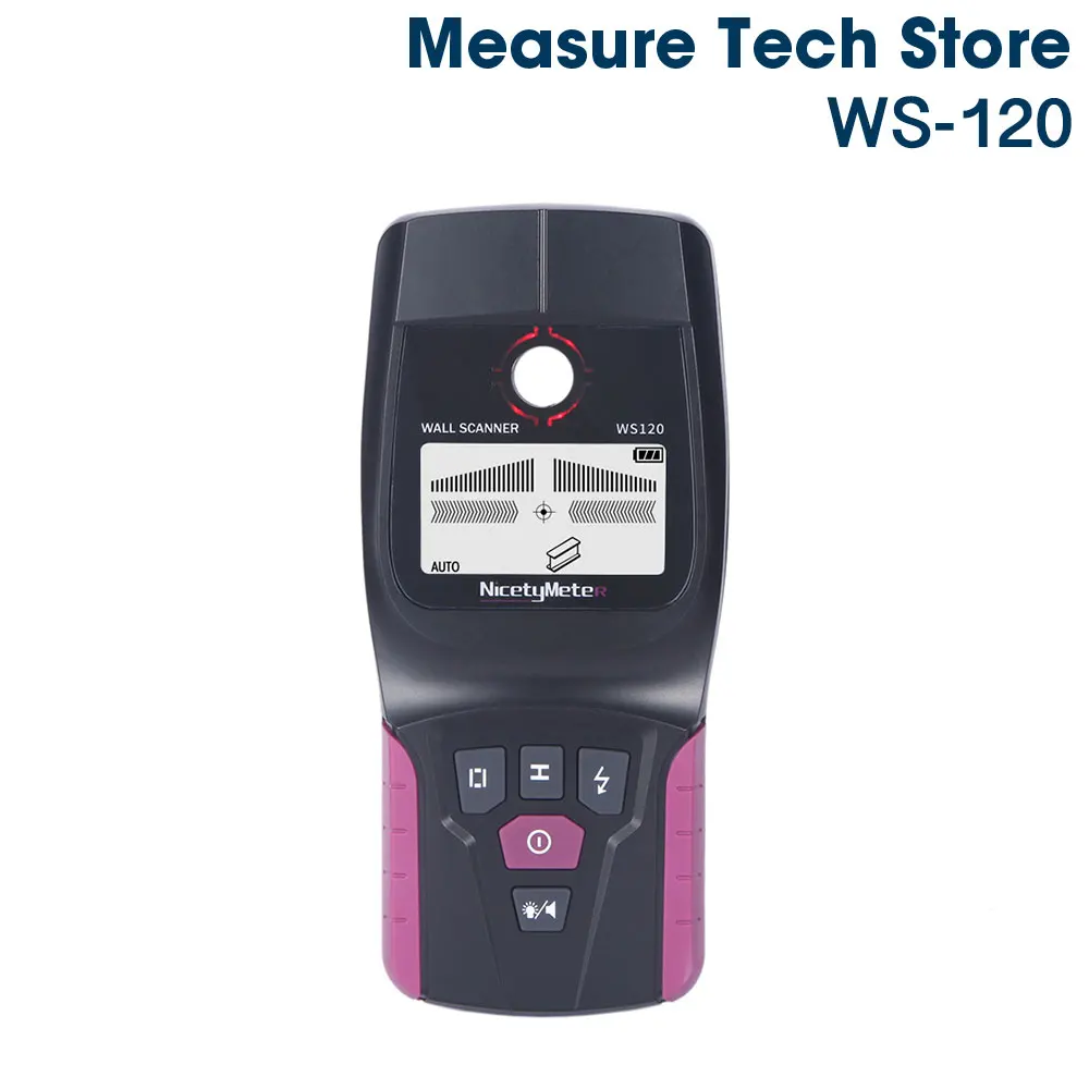 Nicetymeter WS120 многофункциональный настенный детектор металлический деревянный кабель Электрический провод Стад трубы Finder сканер светодиодный звуковой сигнал DIY тестер