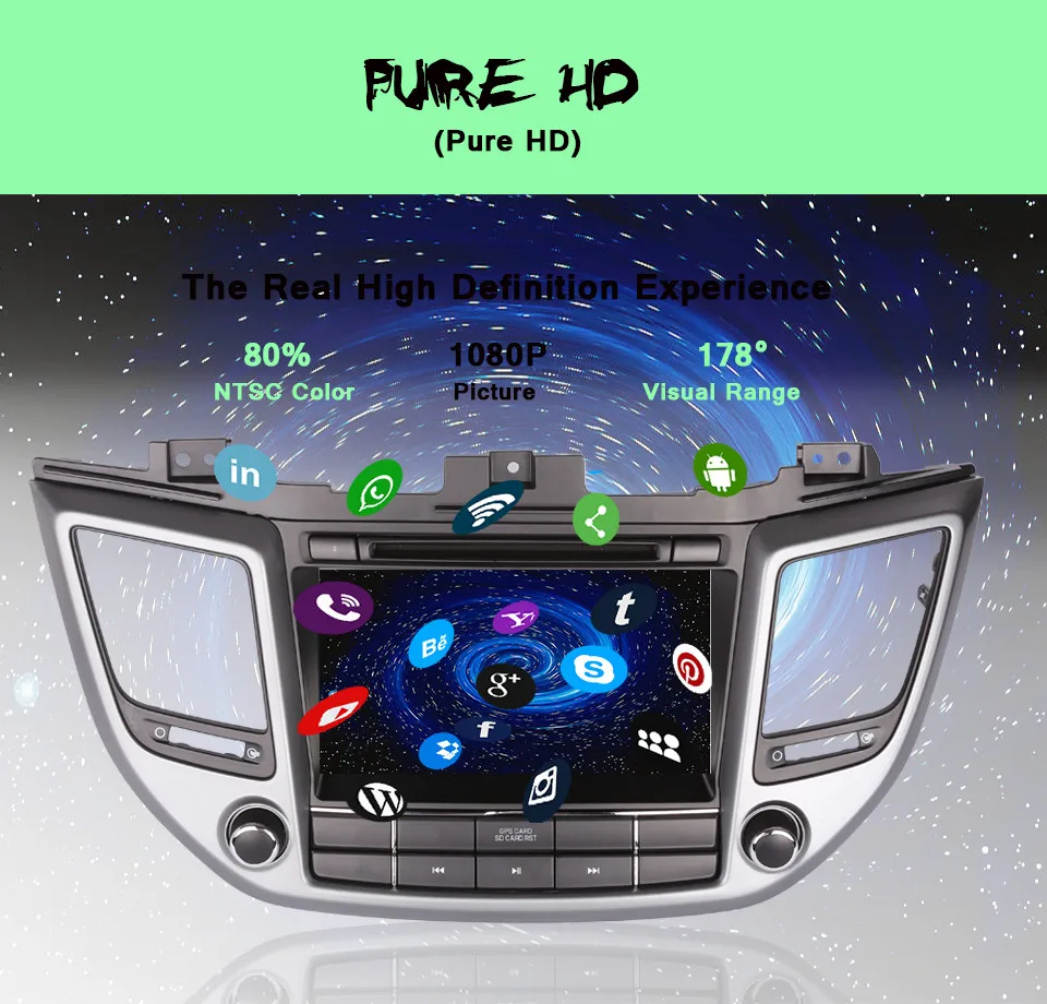 Автомобильный dvd плеер Octa Core android 10 для HYUNDAI TUCSON/ix35 2015 2016 2017 2018 gps bluetooth Радио стерео