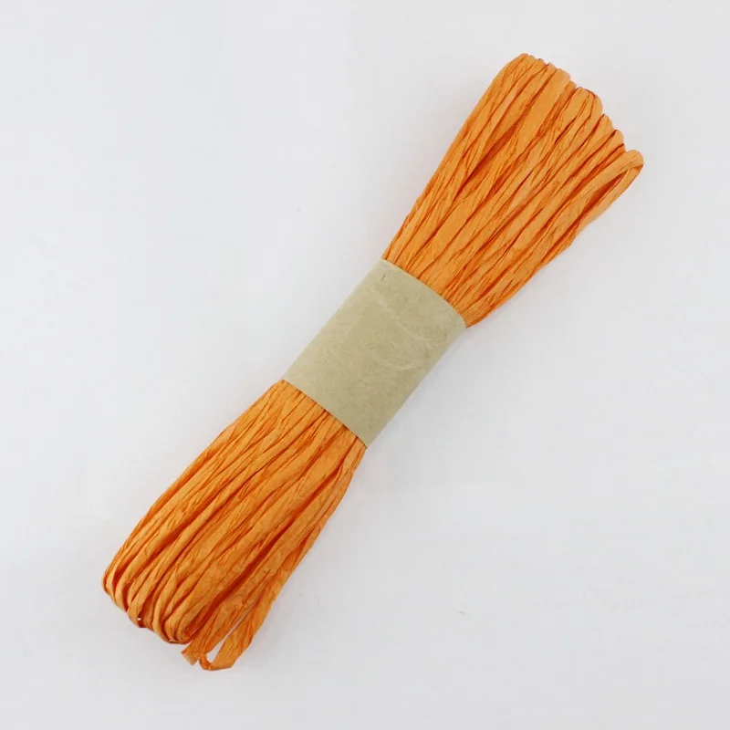 Многоцветная бумажная лента из рафии цветы подарки рукоделие скрапбукинг