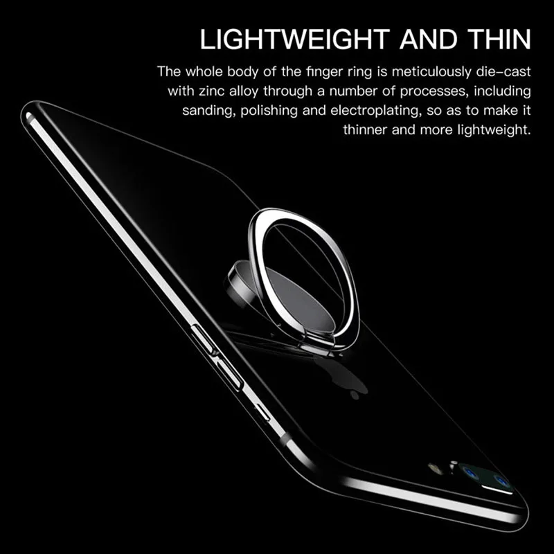 Общая Подставка-кольцо под Пальцы для телефона 360 Градусов Подставка для samsung Xiaomi iPhone X 7 6 55 5S plus смартфон планшет