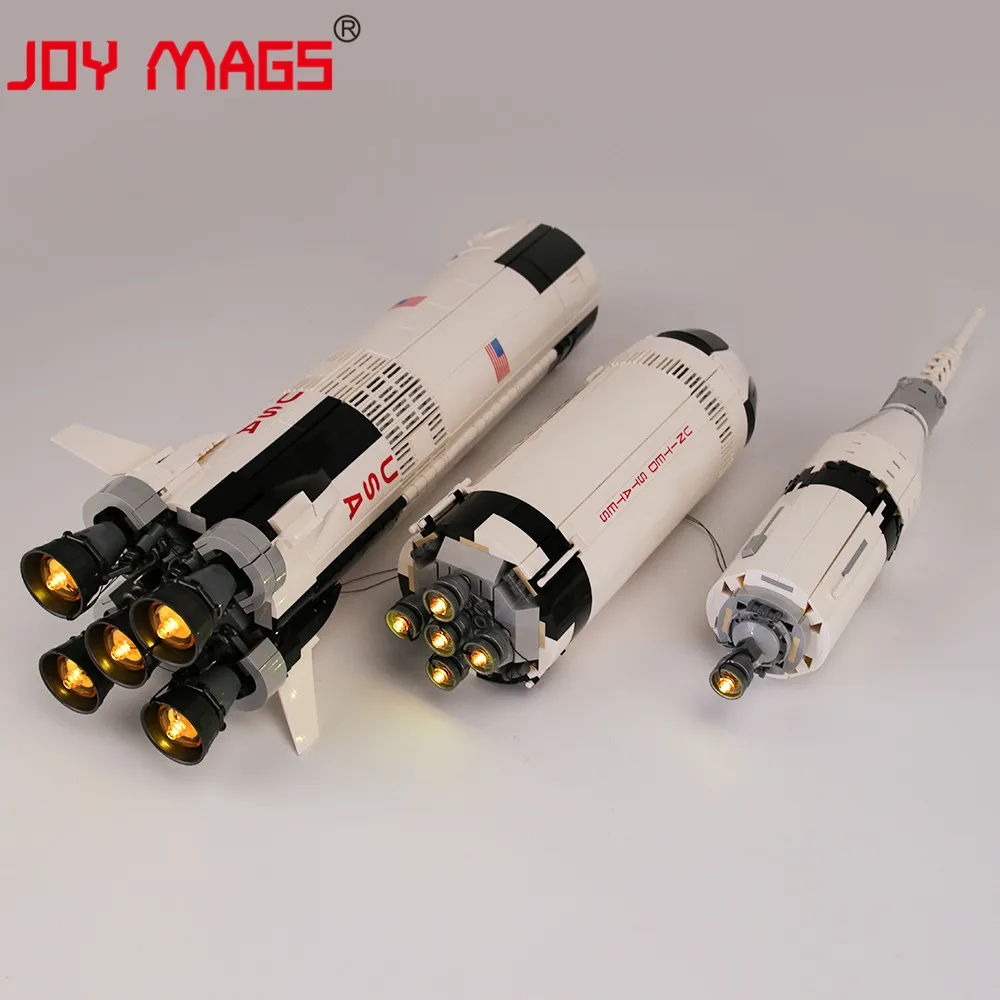 Комплект светодиодсветильник JOY MAGS Only для 21309 Apollo Saturn V Launch совместим с 37003 80013