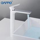 Смесители для раковины GAPPO, латунный белый кран на раковину в ванную комнату, крепление на раковину, водопад