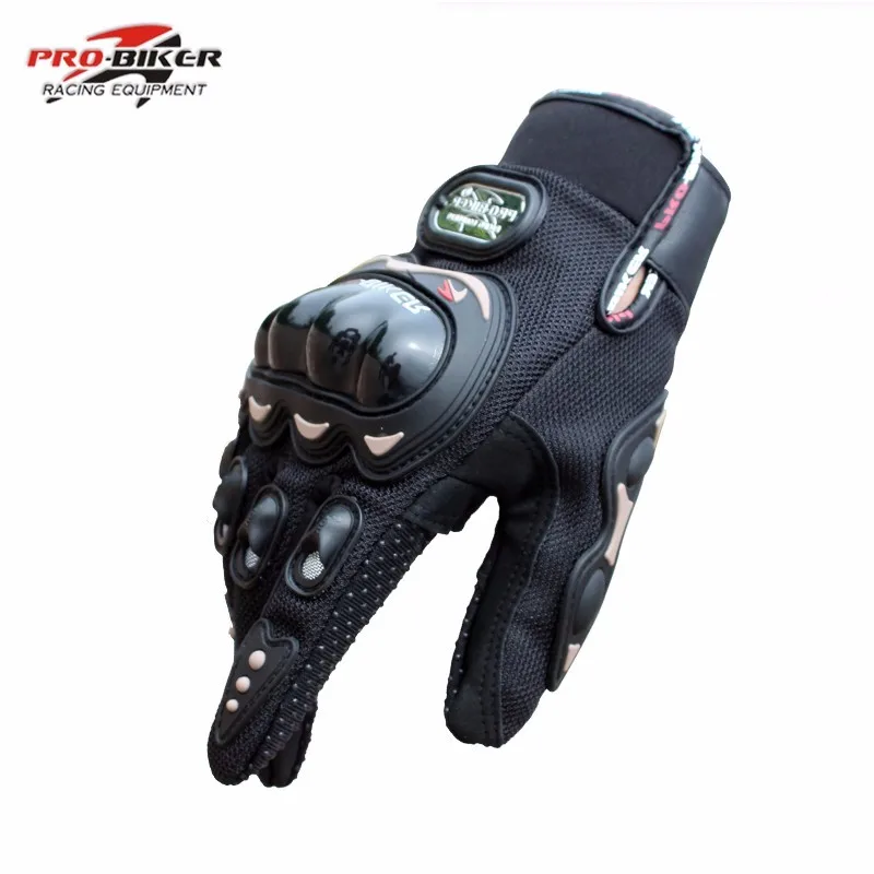 Pro biker moto rcycle перчатки полный палец рыцарь езда мото rcross спортивные перчатки Велоспорт моющиеся перчатки guantes Черный M, L, XL