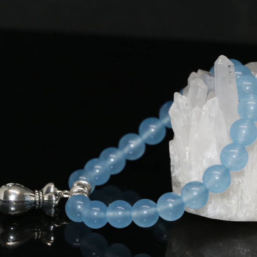 Новое поступление специальная конструкция светло-голубой цвет камня нефрит