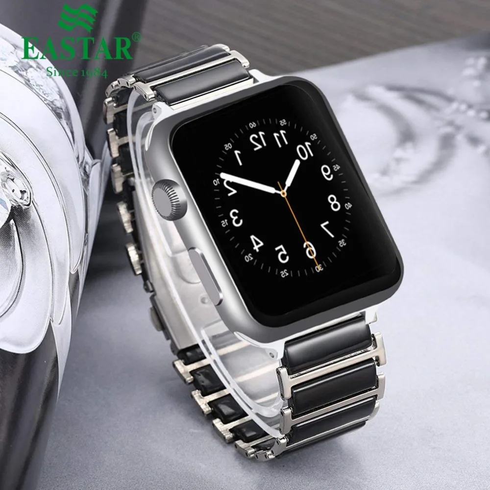 Стальной керамический ремешок для Apple Watch 5 42 мм 38 мм для iwatch 4 3 2 1 44 мм 40 мм сменный ремешок для часов аксессуары для iwatch