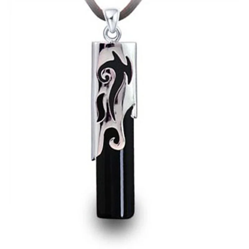 

100% 925 Sterling Silver Dragon Pendant with AAA Grade Agate Stone Men Jewelry Pendant