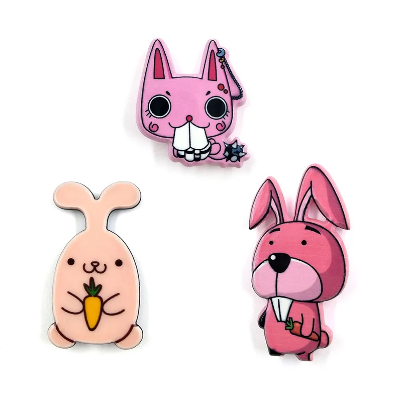 1 шт. кошка большие зубы кролики магниты на холодильник Мультяшные животные Белая