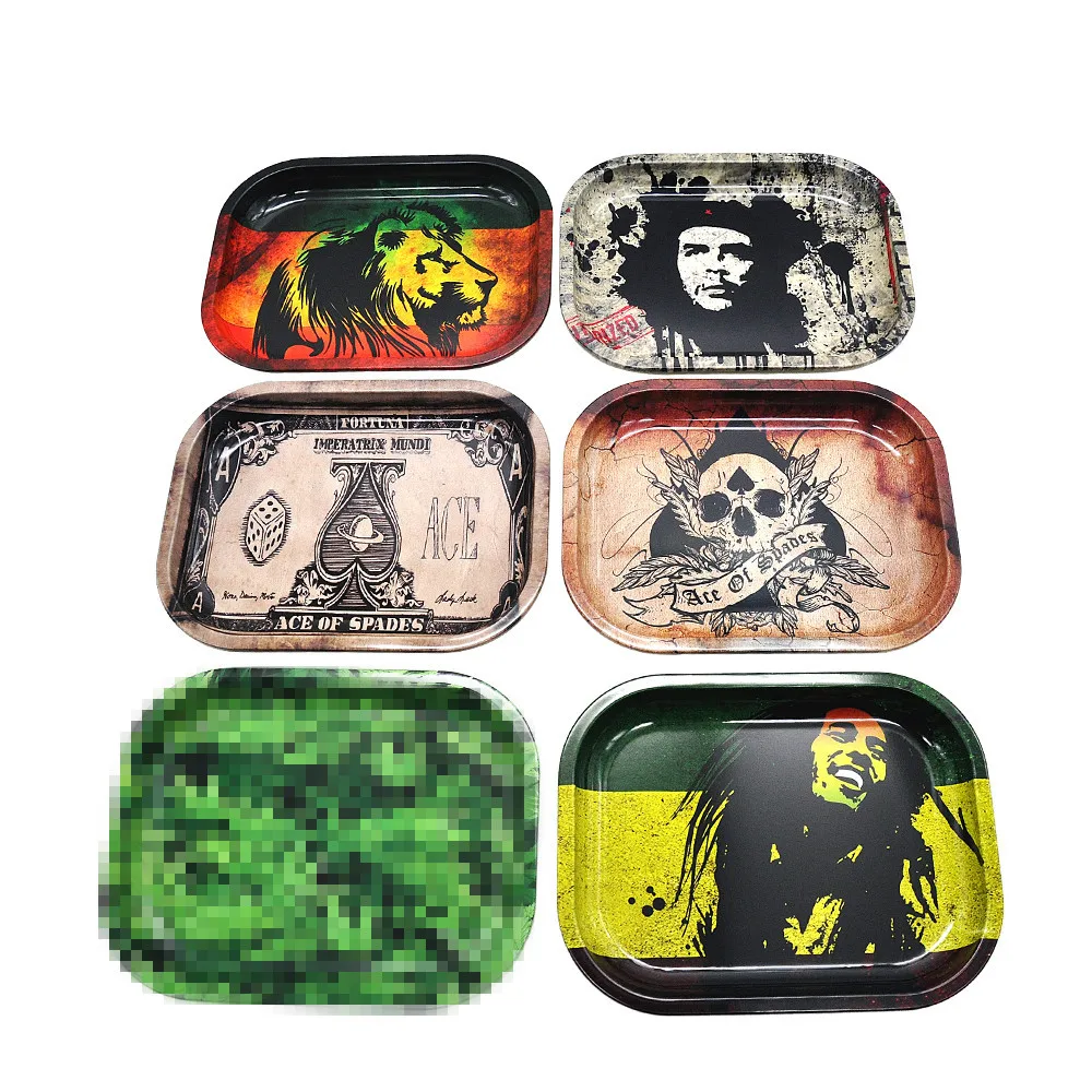 Smoking Dogo 2018 New Arrive 18x14x1.5cm Metal Tobacco tray Herb Spice Rolling Tray | Дом и сад