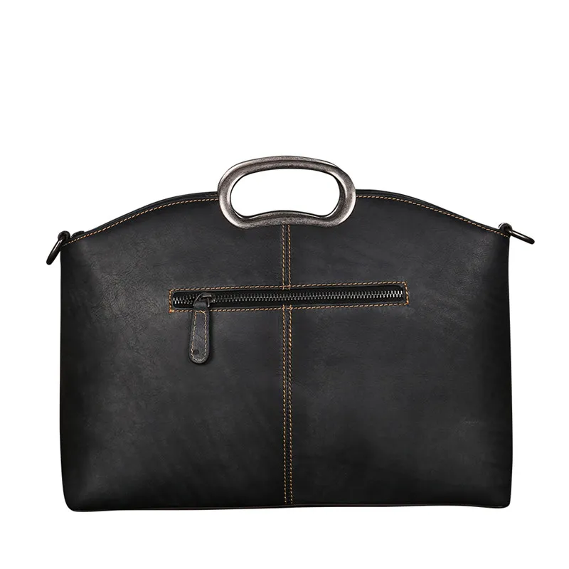 Новая модная женская сумка Nesitu из натуральной кожи А4 зеленого коричневого