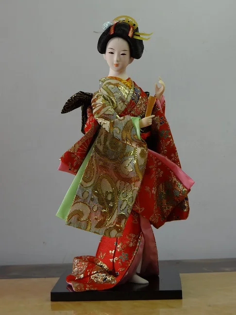 30 см смолы статуэтка в этническом стиле куклы &quotяпонские гейши&quot Кимоно Куклы