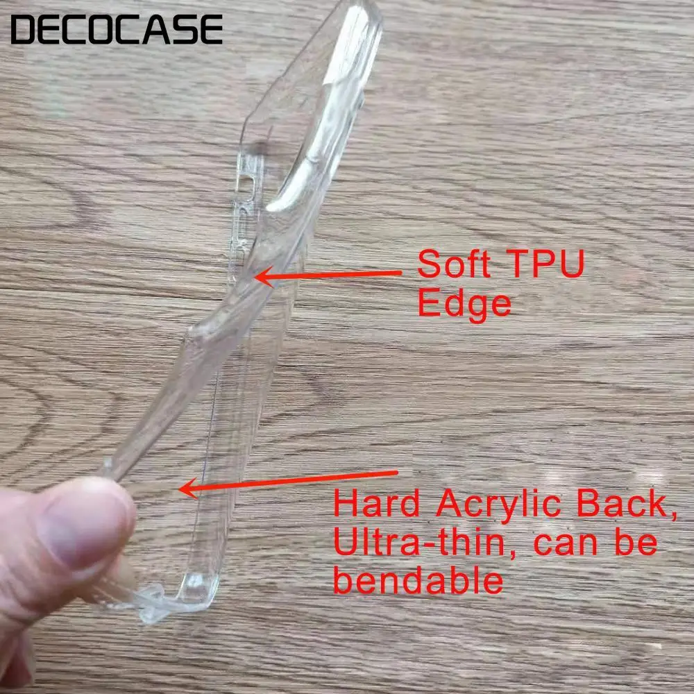 DECOCASE Clear Transparent TPU Soft Silicone PC Back DIY Basic Phone Cases for iPhone 6 6s 7 8 Plus X XR XS Max Mobile Accessory |