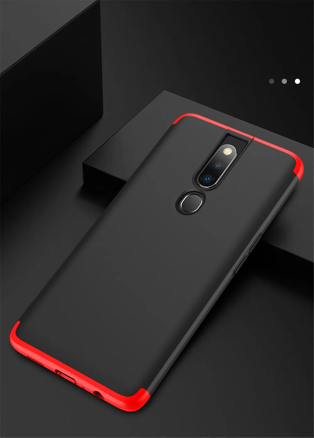 case for oppo f11 pro GKK 360 Protection Hard Hybrid PC 3 In 1 Matte Cover realme shockproof shell Anti-fall |