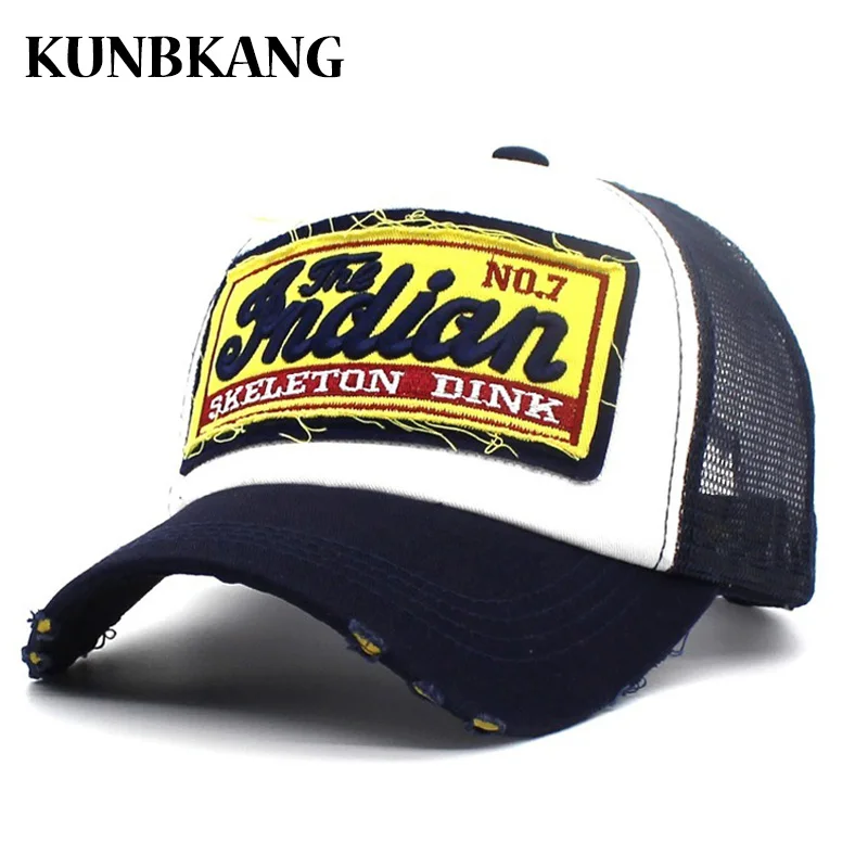 Летняя кепка Snapback с вышивкой сетчатая бейсбольная Кепка надписью Dad Bone для мужчин