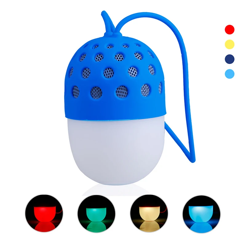 Водонепроницаемый Портативный Mini Bluetooth Динамик с красочными свет открытый