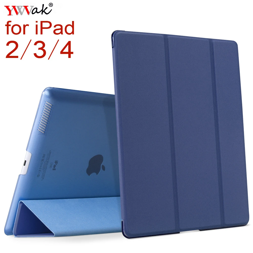 Умный чехол YWVAK YiPPee для iPad 2 3 4 цветной ПУ магнитный режим пробуждения сна apple iPad2