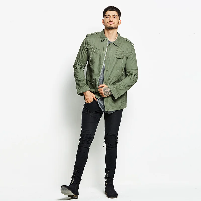 Feblack 2018 Лидер продаж куртка Для мужчин хорошее качество Повседневное тонкий S