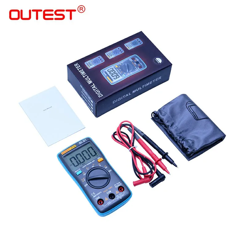 

OUTEST Ture RMS Digital Multimeter ZT101 Multifunction AC/DC Voltage Current Resistance Capacitance Frequency Tester