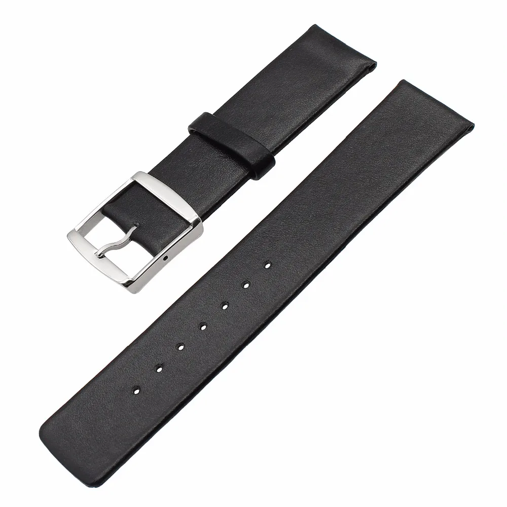 Ремешок для часов ультратонкий из натуральной телячьей кожи браслет Pebble Time Round 20